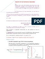 Logaritmación de Numeros Naturales