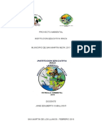 Proyecto ambiental institución educativa Iraca San Martín Meta