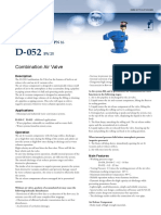 D-050 D-050-C D-052: Combination Air Valve