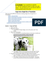 Images Into A Google Doc/Presentation