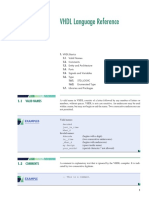 VHDL Language Reference: 1.1 Valid Names