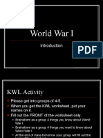 World War I Intro