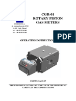 CGR-01 Rotary Piston Gas Meters: Operating Instructions