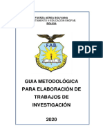 Guía para la elaboración de trabajos de investigación en la Fuerza Aérea Boliviana