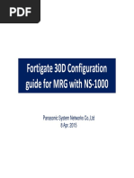 Fortigate Configuration Guide For MRG Ver - 1.0 - Final