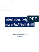 MikroTik RB750 Configuration Guide For IPsec With NS1000 - Ver1.0 - Final