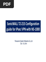 Sonicwall Configuration Guide For IPsec With NS1000 Ver - 1.0 - Final