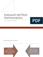 Evaluación Nivel Morfosintáctico