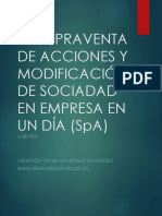 Compraventa de Acciones y Modificación de Sociadad en