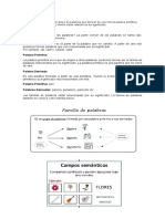 Ejercicios Sobre Familias Léxicas o de Palabras