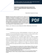 Contribuciones de Los Servicios Sociales en El Contexto de La Mediación de Conflictos en El Entorno Escolar