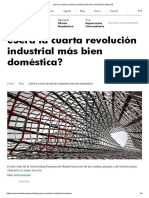 Será La Cuarta Revolución Industrial Más Bien Doméstica