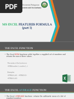 Features Formula (Part 1) : Ms Excel