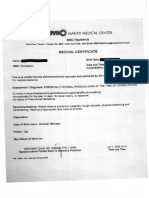 Medical Certificate Sample PDF