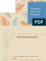 Kerukunan antar Umat Beragama (Pendidikan Agama Hindu) 