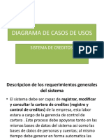 Diagrama de Casos de Usos Sistema de Creditos