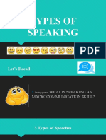 Types of Speaking