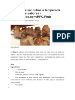 Receita de Xixo - Cubos e Temperada Com Vários Sabores