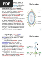 Viral Genetics and Replication 2