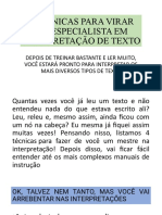 4 Técnicas para Virar Um Especialista em Interpretação