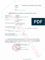 Certificado de Empresa A en Castilla y Leon