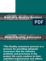 Role of a Quality Analyst