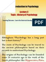 L3 History of Psychology