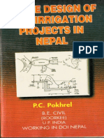 Simple Design of Hill Irrigation Projects in Nepal by PC Pokhrel PDF
