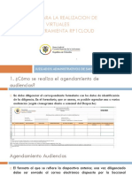 Tutorial para La Realizacion de Audiencias Virtuales