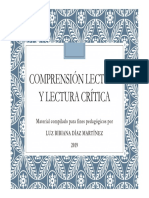 ComprensiÃ N Lectora y Lectura Crã - Tica 2019-01 PDF