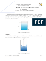 Ayudantía 6 - Ecuación de Euler y Vaciado de Estanques - Sol PDF