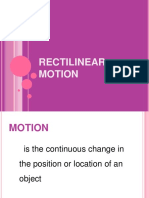 7 Rectalinear Motion