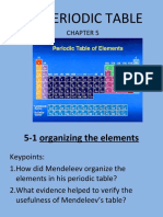 ORGANIZING THE ELEMENTS