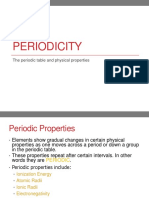 Periodicity: The Periodic Table and Physical Properties
