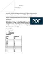 Informe #1 OBJETIVO: Calcular La Temperatura Del Agua. Fundamento Teorico: Termómetro