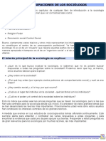 Las Preocupaciones de Los Sociólogos PDF