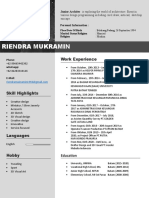 Riendra Mukramin: Work Experience