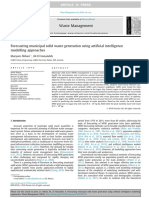 Forecasting Municipal Solid Waste Generation Using Artificial Intelligence Modelling Approaches