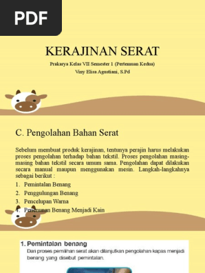 Kerajinan Serat Pertemuan Kedua Pdf