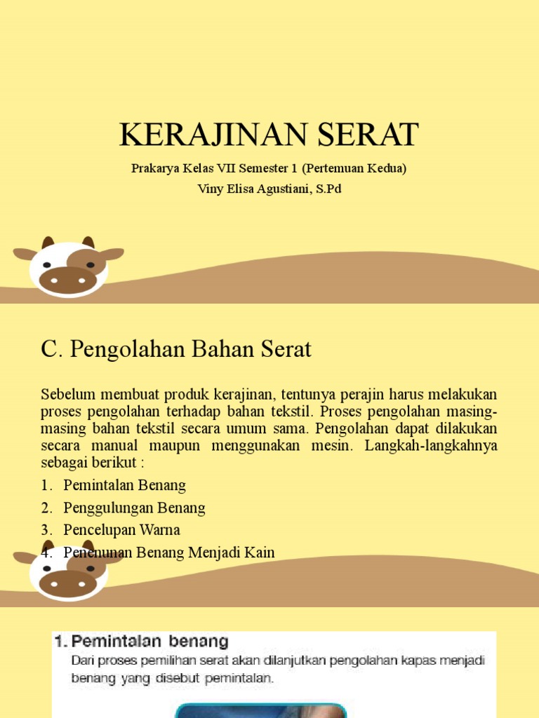 Kerajinan Serat Pertemuan Kedua Pdf