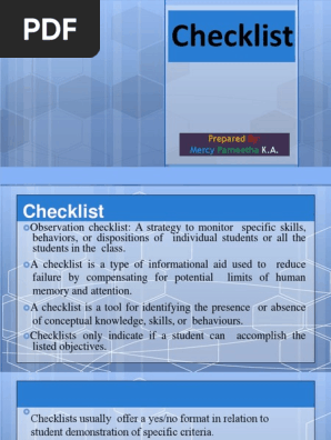 checklist
