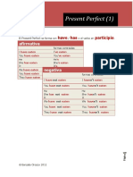 Present Perfect (1) : Afirmativa