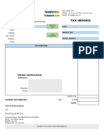 Tax Invoice Printing