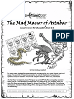 The Mad Manor of Astabar: An Adventure For Characters Level 1-3