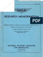 Research Memorandum: National Advisory Committee For Aeronautics