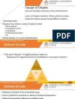 Concept of Dispute: - Money Disputes - Encroachment of FR's - Social Dispute - Professional Misconduct - Etc