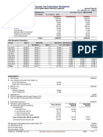 Income Tax Calculation Worksheet: Ellucian Higher Education Systems India Private Limited Ascent Payroll