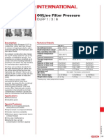 Offline Filter Pressure Olfp 1 / 3 / 6: Description Technical Details