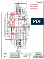 Proposed Beam Framing Layout at ELEVATION 18.200: Move 400mm North