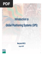 Introduction To Global Positioning Systems (GPS) : Prepared For USDA